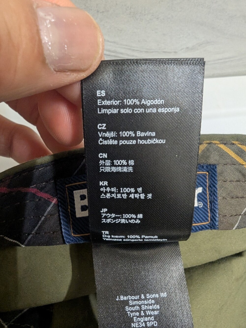 BARBOUR Olive Flat Transport Hat - Picture 14 of 16